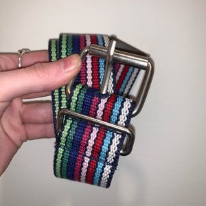 super cute colorful grommet belt